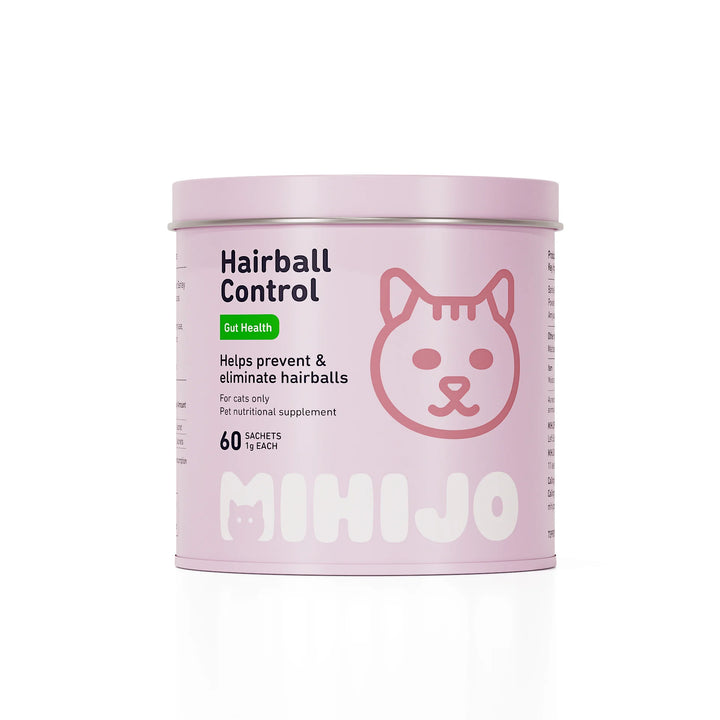 Hairball powder for cats