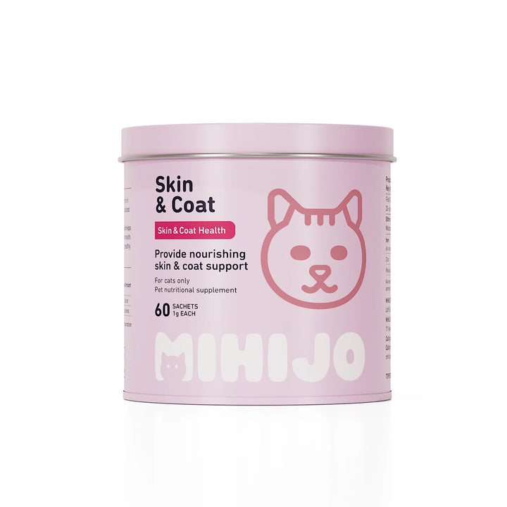 Cat skin and coat health powder